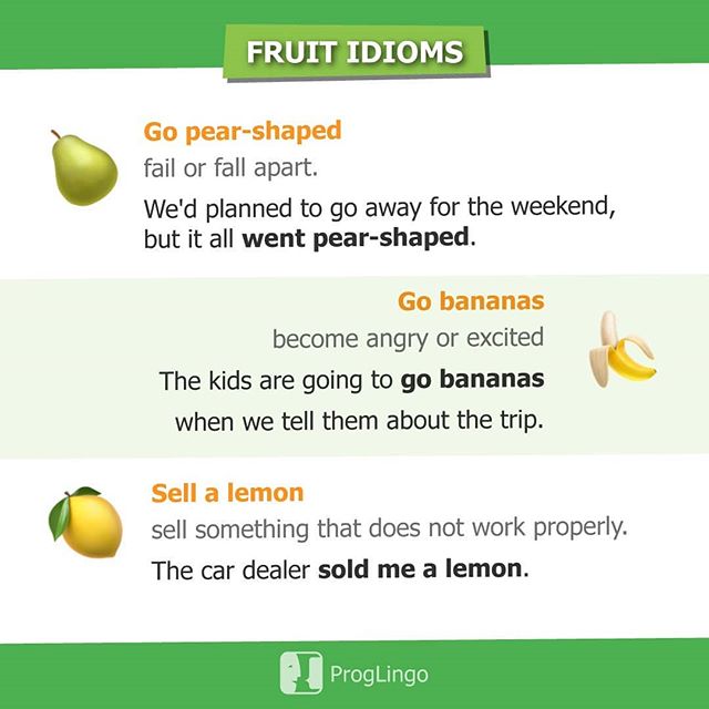 Fruit Idioms