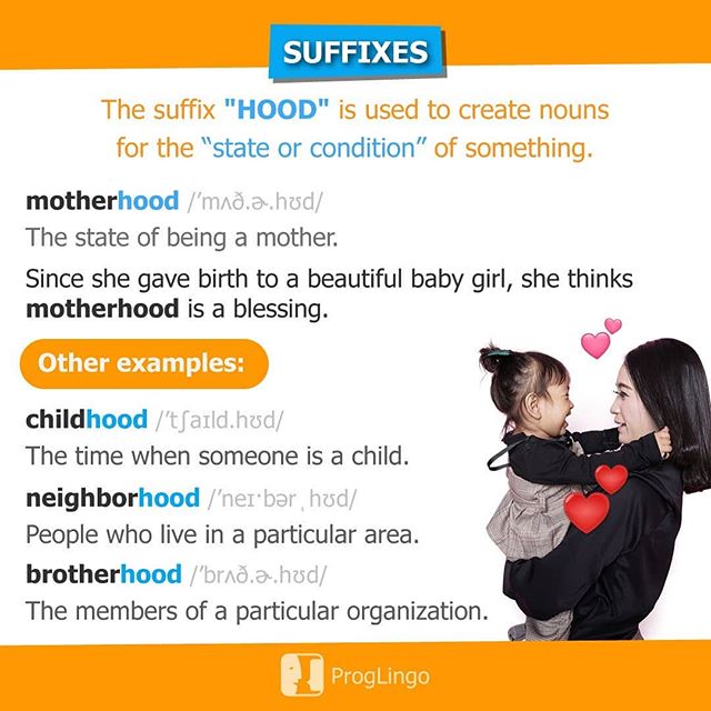 Suffixes - HOOD