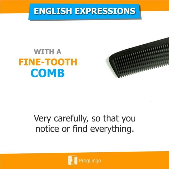 With a fine-tooth comb